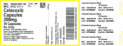 Label 200mg 30ct (Label Celecoxib Caps 200mg Bpi(10544 967 30) Greenstone(59762 1517 3) Rev1)